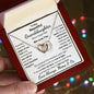 Granddaughter From Mema & Pa, Interlocking Hearts Necklace