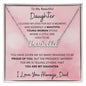Daughter, Beautiful Young Woman, Name Plate Necklace, Valentine