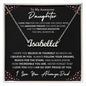 Daughter, Believe In Yourself, Name Plate Necklace, Valentine