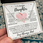 Daughter, Braver-Stronger-Smarter-Loved, Name Plate Necklace, Valentine