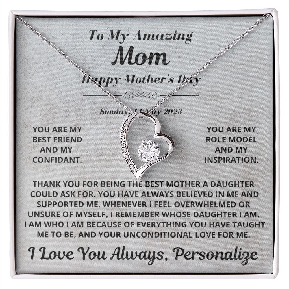 Mom Gift, Forever Love Necklace