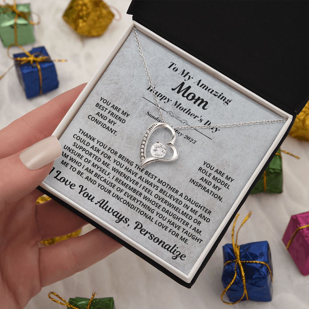 Mom Gift, Forever Love Necklace