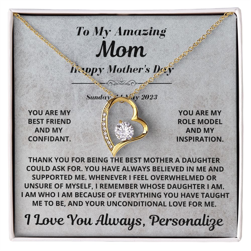 Mom Gift, Forever Love Necklace