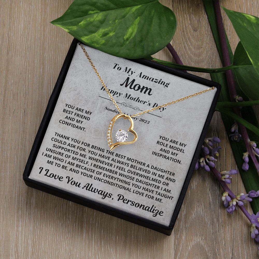 Mom Gift, Forever Love Necklace
