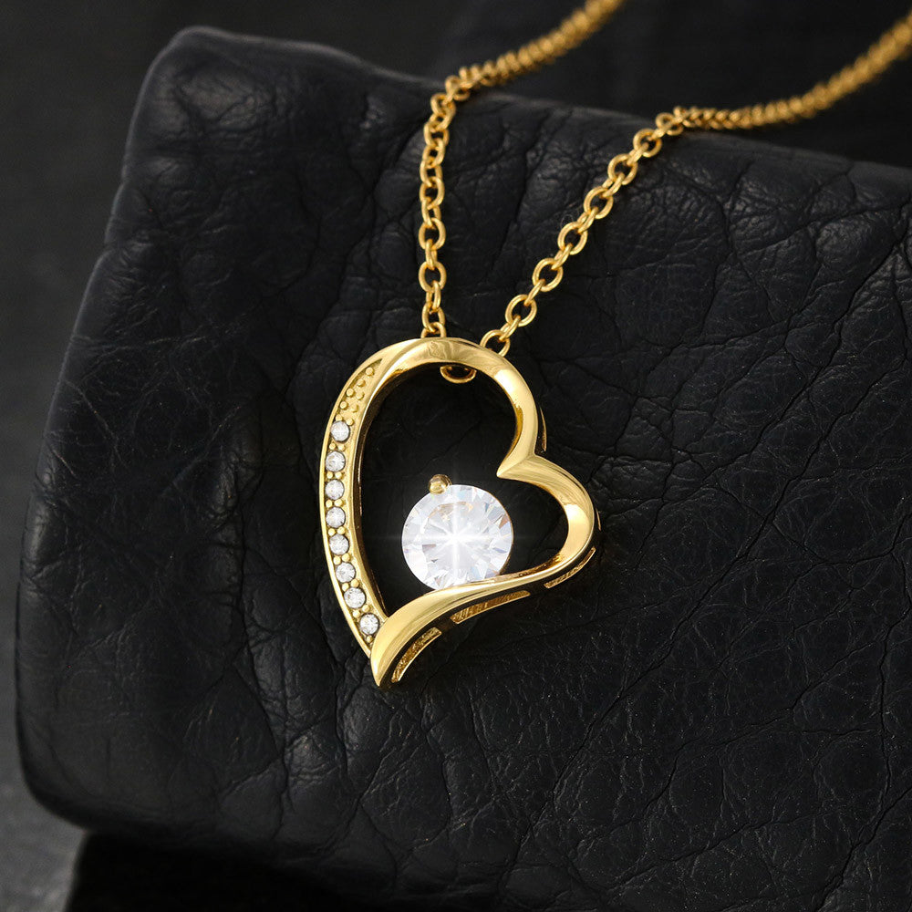 Granddaughter. I Squeezed This Necklace Really Tight, Forever Love Necklace, Holiday