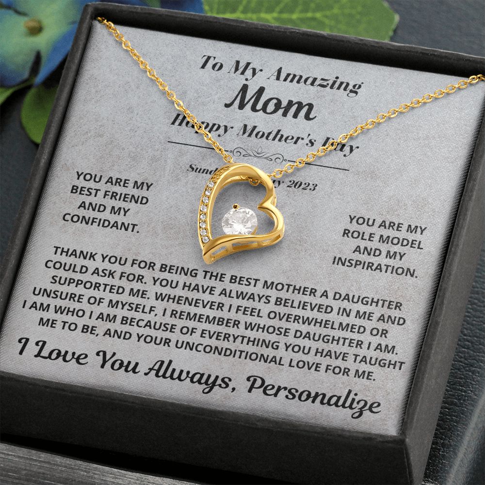 Mom Gift, Forever Love Necklace