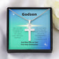 Godson Gift, Stainless Steel Cross Necklace