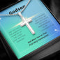 Godson Gift, Stainless Steel Cross Necklace