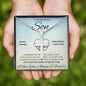 Son, Faith-Hope-Love-Light, Cross Necklace, Easter, Communion, Confirmation, Graduation, Birthday