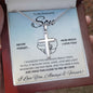 Son, Faith-Hope-Love-Light, Cross Necklace, Easter, Communion, Confirmation, Graduation, Birthday