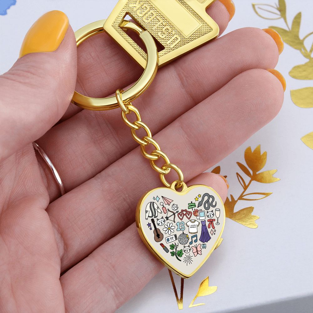 Swiftie Heart Keychain