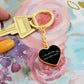 Moon and Saturn Keychain