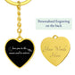 Moon and Saturn Keychain