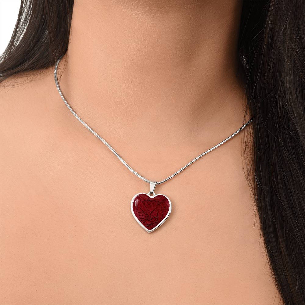 Personalized Together Forever Heart Pendant Necklace