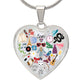 ERAS Heart Pendant Necklace, Gift for Her, Birthday, Holiday, Christmas, Election, Daughter, Girlfriend
