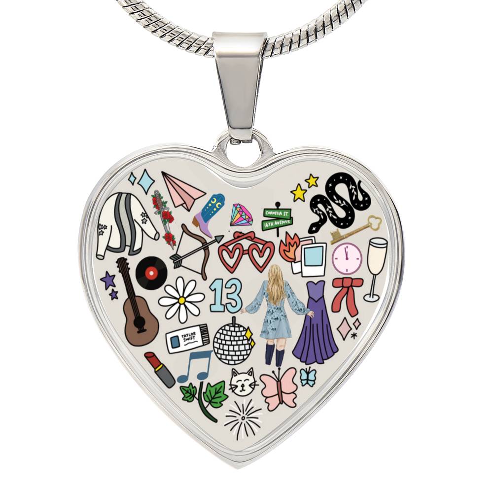 Swiftie Heart Pendant Necklace