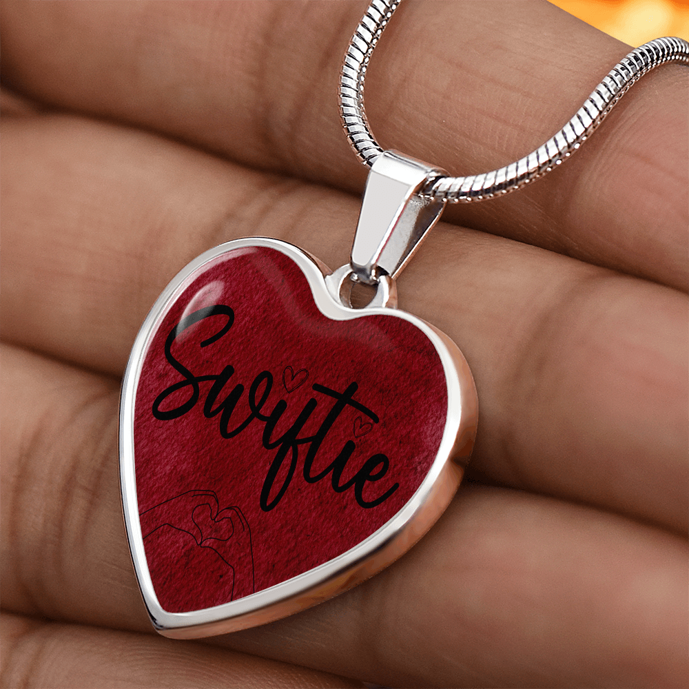 Personalized Swiftie Heart Pendant Necklace