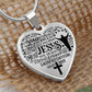 Personalized Jesus Heart Pendant Necklace