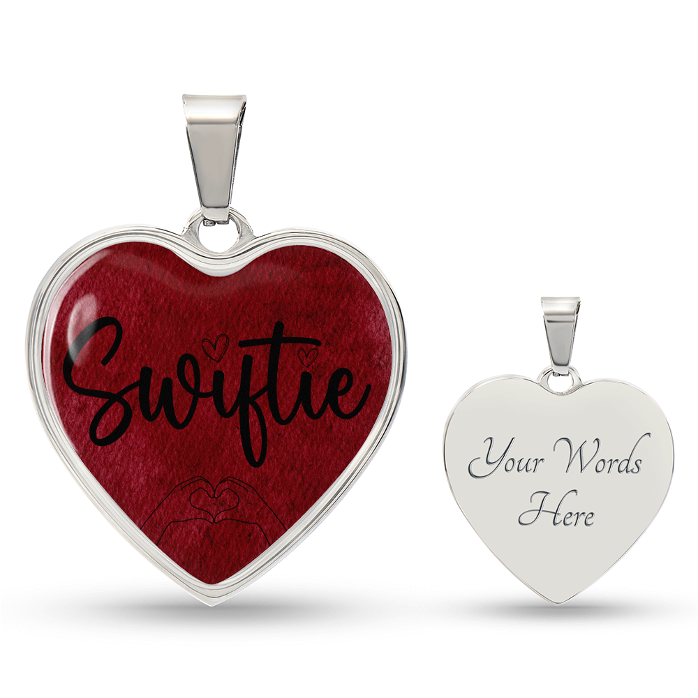 Personalized Swiftie Heart Pendant Necklace