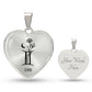 Gemini 5/21 - 6/20 & Flower Heart Pendant Necklace