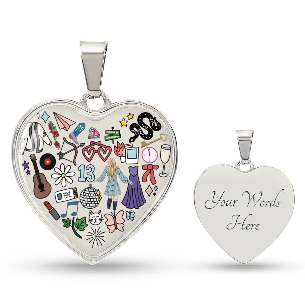 Swiftie Heart Pendant Necklace