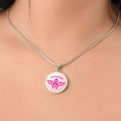 Women's Breast Cancer Pendant Necklace