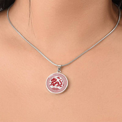 Personalized Year of the Dragon Pendant Necklace