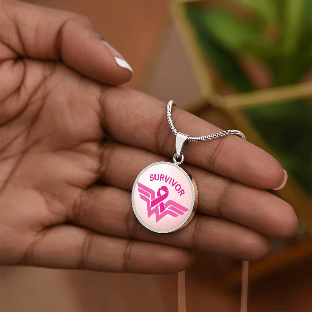 Women's Breast Cancer Pendant Necklace