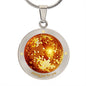 Shining Just For You Mirrorball Pendant Necklace