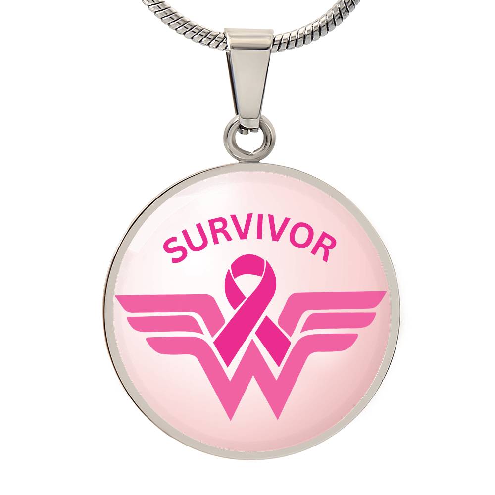 Women's Breast Cancer Pendant Necklace