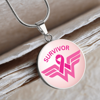 Women's Breast Cancer Pendant Necklace