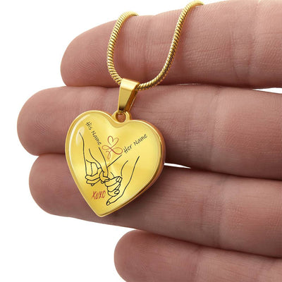 Personalized Pinky Promise Pendant Necklace