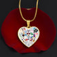 ERAS Heart Pendant Necklace, Gift for Her, Birthday, Holiday, Christmas, Election, Daughter, Girlfriend