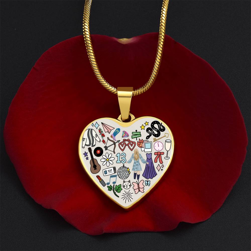 Swiftie Heart Pendant Necklace