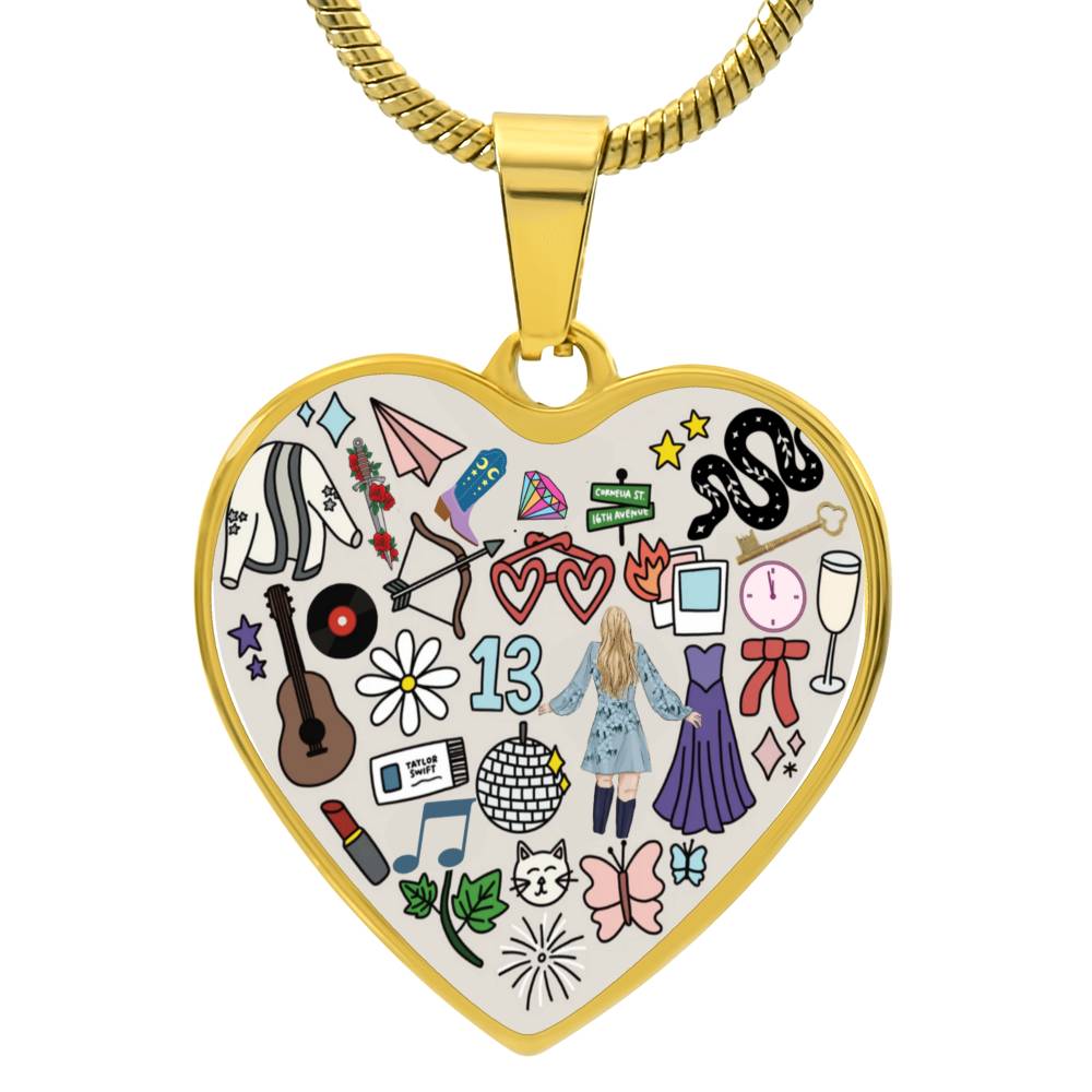 Swiftie Heart Pendant Necklace