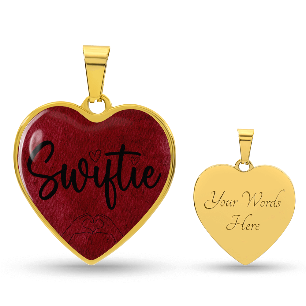 Personalized Swiftie Heart Pendant Necklace