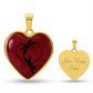 Personalized Firefly Heart Pendant Necklace