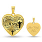 Personalized Jesus Heart Pendant Necklace