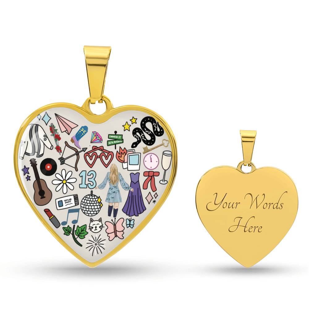 Swiftie Heart Pendant Necklace