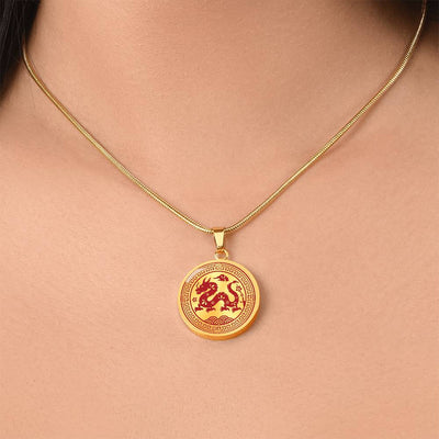 Personalized Year of the Dragon Pendant Necklace