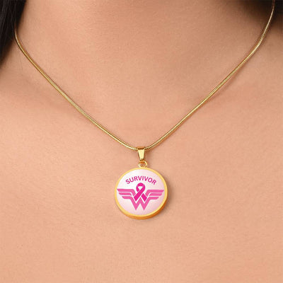 Women's Breast Cancer Pendant Necklace