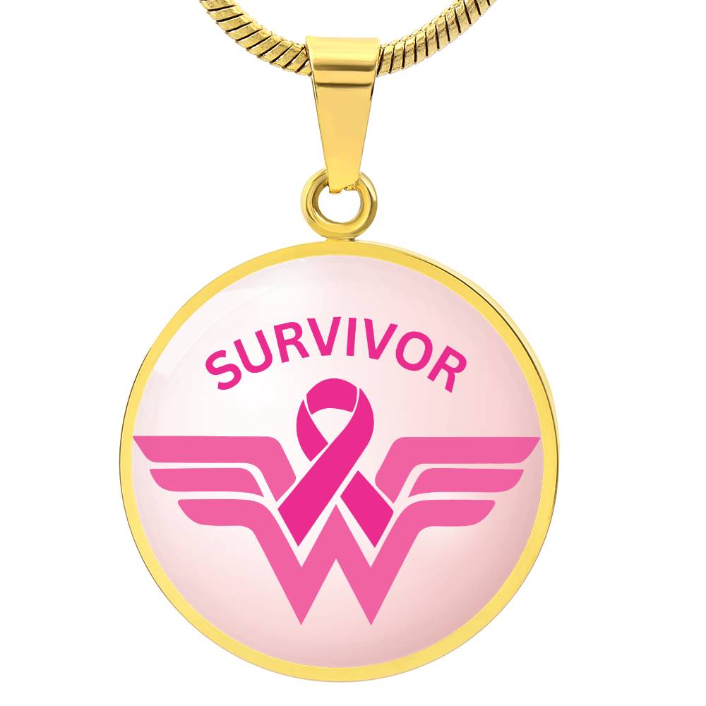 Women's Breast Cancer Pendant Necklace