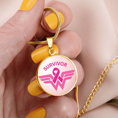 Women's Breast Cancer Pendant Necklace