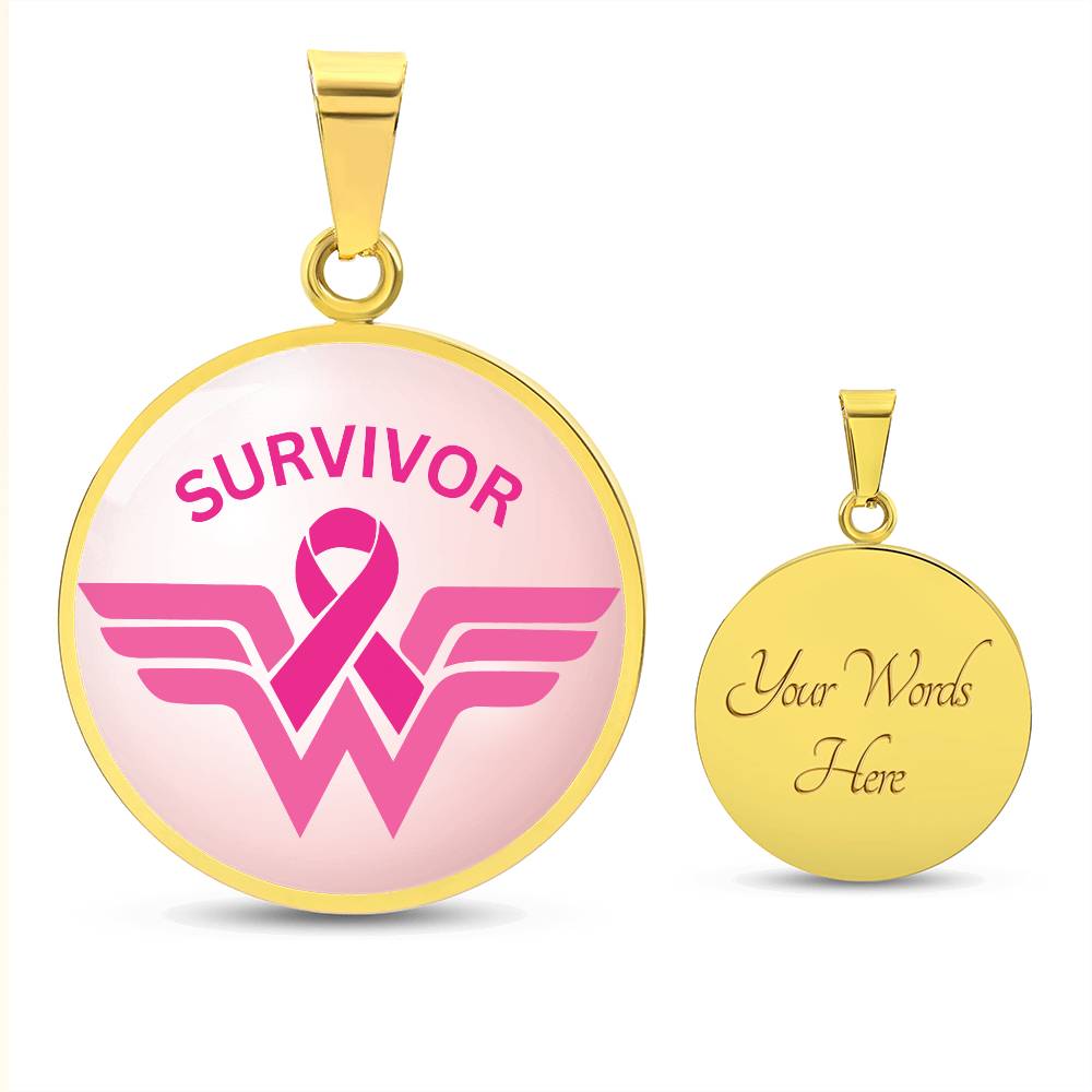 Women's Breast Cancer Pendant Necklace