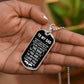 Dad The Man Dog Tag With Fist Bump