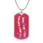 Me And Karma Vibe Like That Dog Tag Necklace