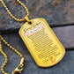 Personalized Promise Necklace Dog Tag for Him