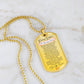 Personalized Promise Necklace Dog Tag for Him