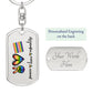 Peace Love Equality Key Chain