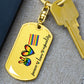 Peace Love Equality Key Chain